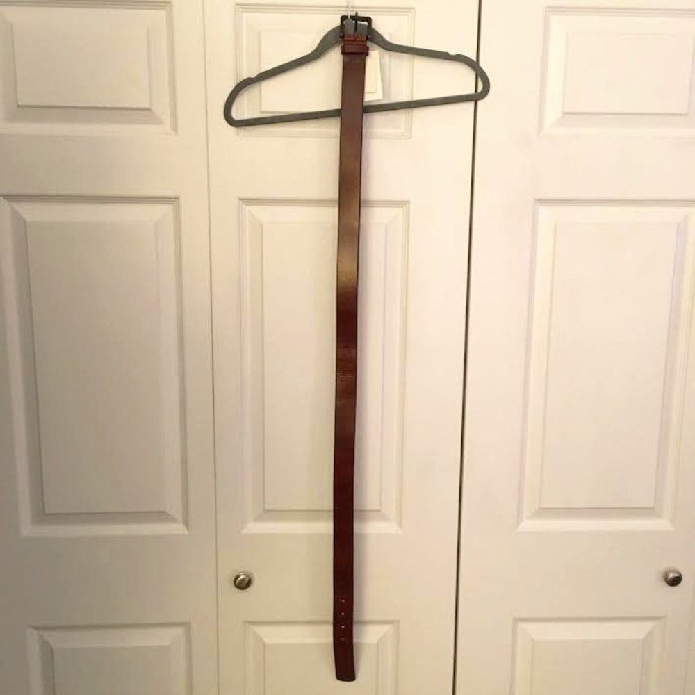 Banana Republic Brown Tumbled Leather Belt